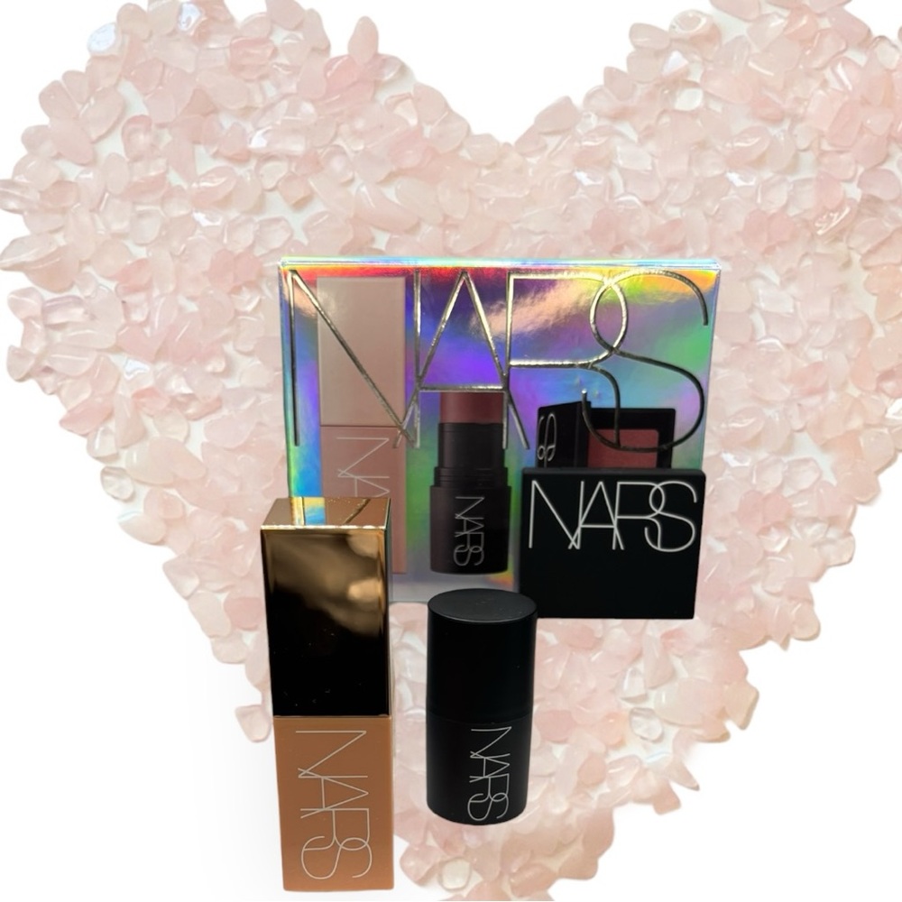 NARS Afterglow liquid, Powder & Multipurpose Blush stick set in Dolce Vida NIB